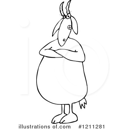 Royalty-Free (RF) Goat Clipart Illustration by djart - Stock Sample #1211281