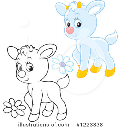 Royalty-Free (RF) Goat Clipart Illustration by Alex Bannykh - Stock Sample #1223838