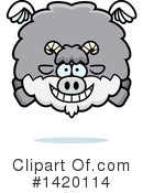 Goat Clipart #1420114 by Cory Thoman