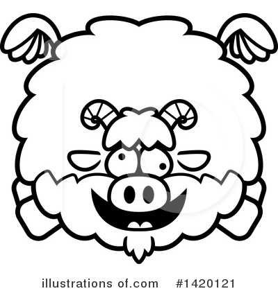 Royalty-Free (RF) Goat Clipart Illustration by Cory Thoman - Stock Sample #1420121