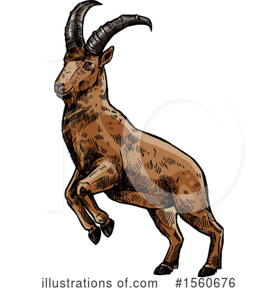 Goat Clipart #1560676 by Vector Tradition SM