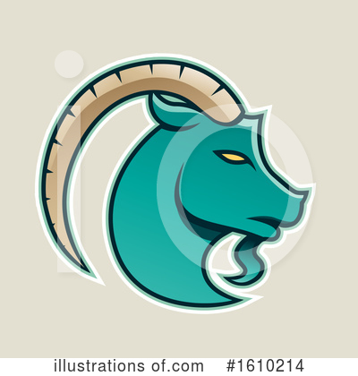 Royalty-Free (RF) Goat Clipart Illustration by cidepix - Stock Sample #1610214