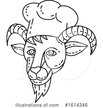 Royalty-Free (RF) Goat Clipart Illustration by patrimonio - Stock Sample #1614346