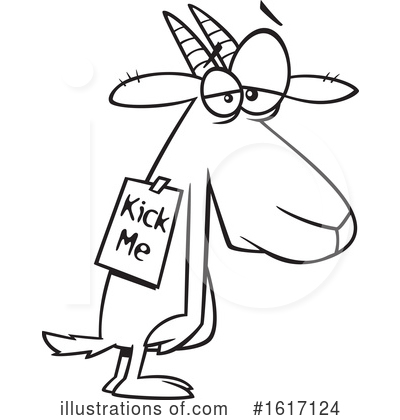 Royalty-Free (RF) Goat Clipart Illustration by toonaday - Stock Sample #1617124