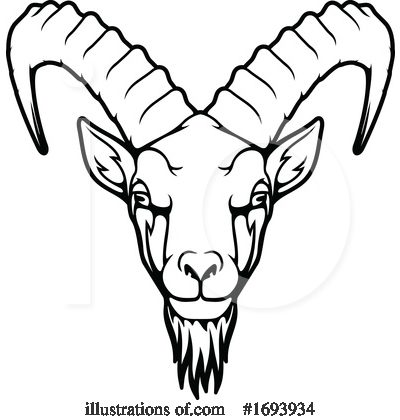 Ibex Clipart #1693934 by Vector Tradition SM