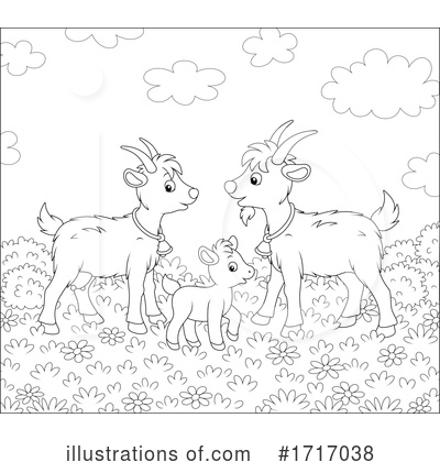 Royalty-Free (RF) Goat Clipart Illustration by Alex Bannykh - Stock Sample #1717038