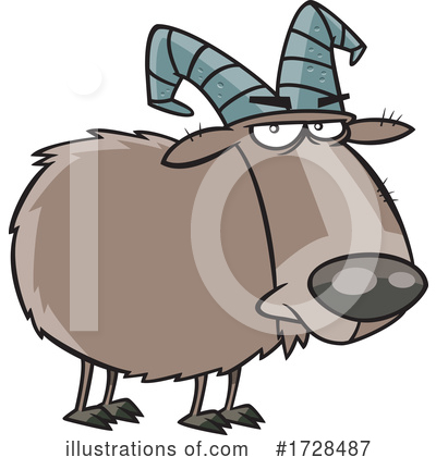 Goat Clipart #1728487 by toonaday