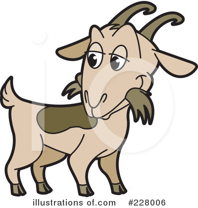 Royalty-Free (RF) Goat Clipart Illustration by Lal Perera - Stock Sample #228006