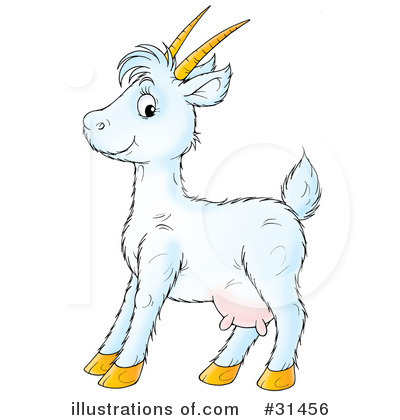 Royalty-Free (RF) Goat Clipart Illustration by Alex Bannykh - Stock Sample #31456