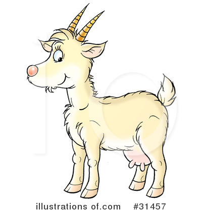 Goat Clipart #31457 by Alex Bannykh | Royalty-Free (RF) Stock Illustrations 