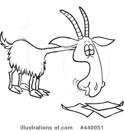 Royalty-Free (RF) Goat Clipart Illustration by toonaday - Stock Sample #440051