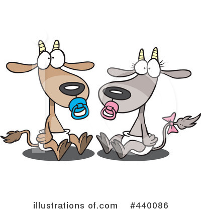 Royalty-Free (RF) Goat Clipart Illustration by toonaday - Stock Sample #440086