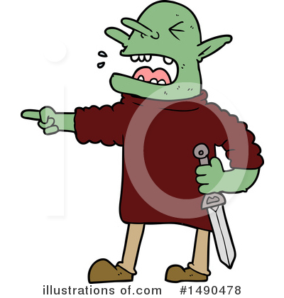 Royalty-Free (RF) Goblin Clipart Illustration by lineartestpilot - Stock Sample #1490478