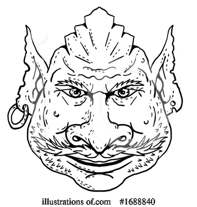 Royalty-Free (RF) Goblin Clipart Illustration by patrimonio - Stock Sample #1688840