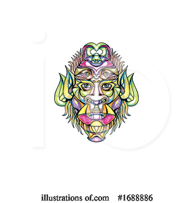Royalty-Free (RF) Goblin Clipart Illustration by patrimonio - Stock Sample #1688886
