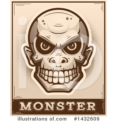 Goblin Skull Clipart #1432609 by Cory Thoman