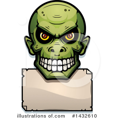 Goblin Skull Clipart #1432610 by Cory Thoman