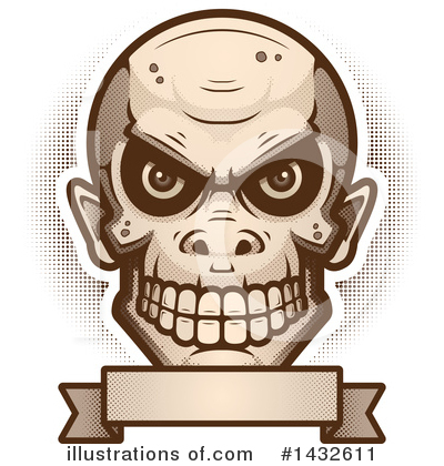 Royalty-Free (RF) Goblin Skull Clipart Illustration by Cory Thoman - Stock Sample #1432611