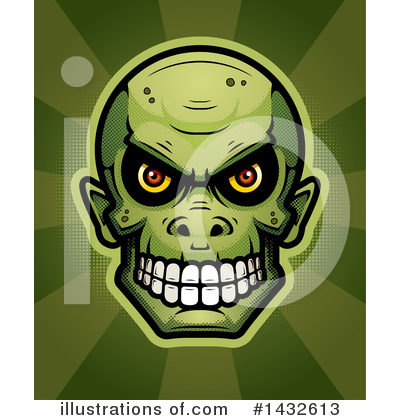Royalty-Free (RF) Goblin Skull Clipart Illustration by Cory Thoman - Stock Sample #1432613