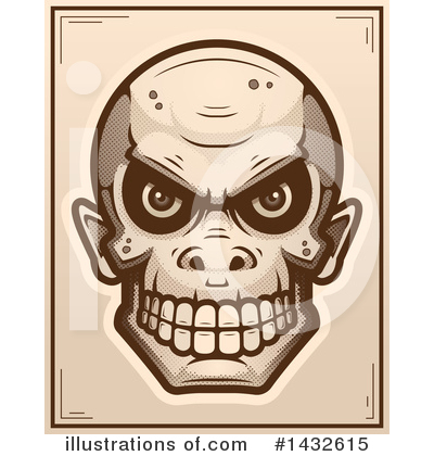 Goblin Skull Clipart #1432615 by Cory Thoman