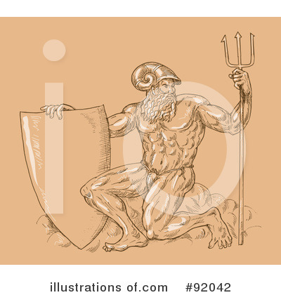 Royalty-Free (RF) Gods Clipart Illustration by patrimonio - Stock Sample #92042