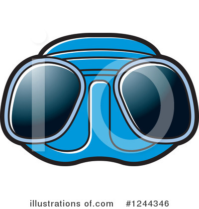 Royalty-Free (RF) Goggles Clipart Illustration by Lal Perera - Stock Sample #1244346