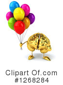 Gold Brain Clipart #1268284 by Julos
