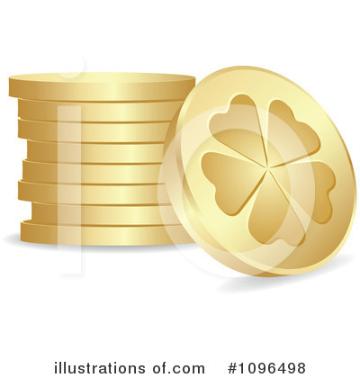 Royalty-Free (RF) Gold Coins Clipart Illustration by Andrei Marincas - Stock Sample #1096498