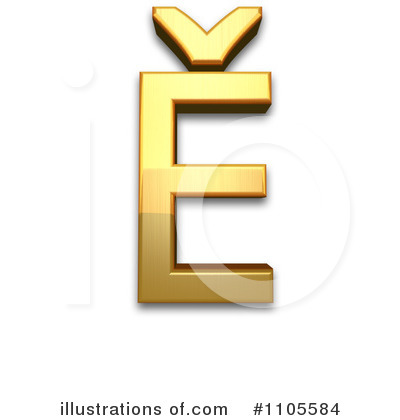 Royalty-Free (RF) Gold Design Element Clipart Illustration by Leo Blanchette - Stock Sample #1105584