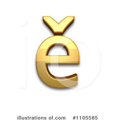 Royalty-Free (RF) Gold Design Element Clipart Illustration by Leo Blanchette - Stock Sample #1105585