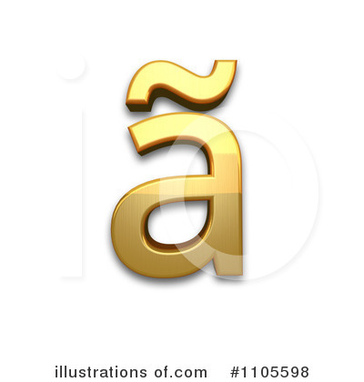 Royalty-Free (RF) Gold Design Element Clipart Illustration by Leo Blanchette - Stock Sample #1105598