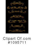 Gold Design Elements Clipart #1095711 by Vector Tradition SM