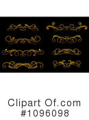 Gold Design Elements Clipart #1096098 by Vector Tradition SM
