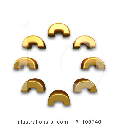 Royalty-Free (RF) Gold Design Elements Clipart Illustration by Leo Blanchette - Stock Sample #1105740