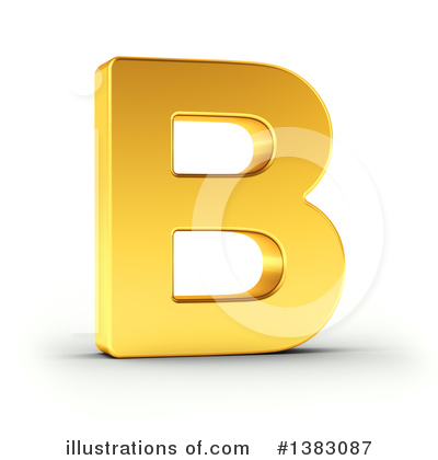 Golden Letter Clipart #1383087 by stockillustrations