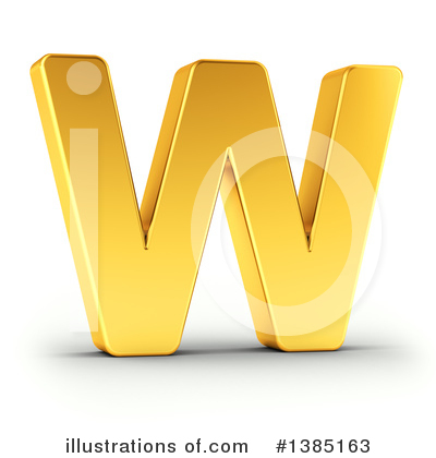 Golden Letter Clipart #1385163 by stockillustrations