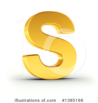 Royalty-Free (RF) Gold Letter Clipart Illustration by stockillustrations - Stock Sample #1385166