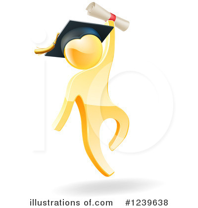 Royalty-Free (RF) Gold Man Clipart Illustration by AtStockIllustration - Stock Sample #1239638