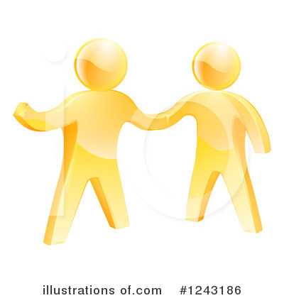 Royalty-Free (RF) Gold Man Clipart Illustration by AtStockIllustration - Stock Sample #1243186