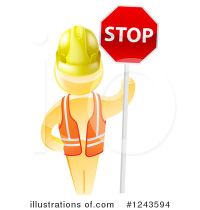 Royalty-Free (RF) Gold Man Clipart Illustration by AtStockIllustration - Stock Sample #1243594