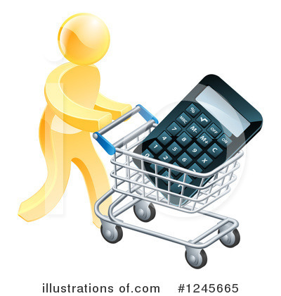 Shopping Cart Clipart #1245665 by AtStockIllustration