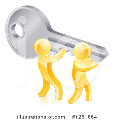 Key Clipart #1261864 by AtStockIllustration
