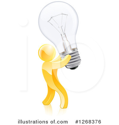 Royalty-Free (RF) Gold Man Clipart Illustration by AtStockIllustration - Stock Sample #1268376