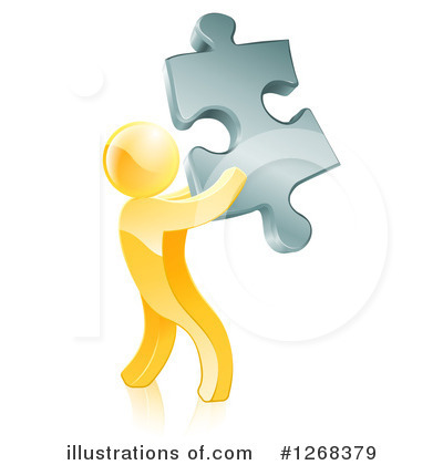 Puzzle Piece Clipart #1268379 by AtStockIllustration