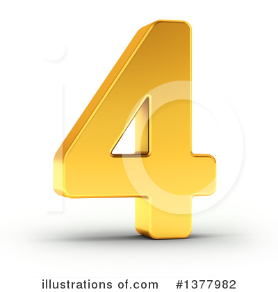 Royalty-Free (RF) Gold Number Clipart Illustration by stockillustrations - Stock Sample #1377982