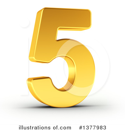 Royalty-Free (RF) Gold Number Clipart Illustration by stockillustrations - Stock Sample #1377983