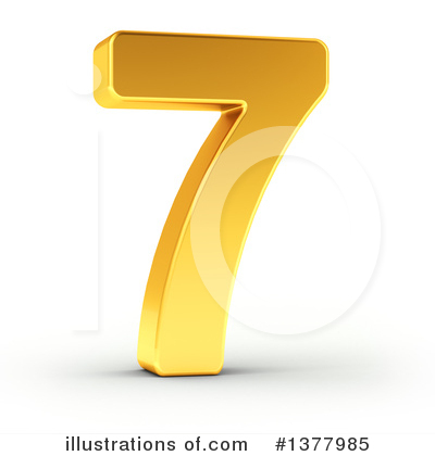 Royalty-Free (RF) Gold Number Clipart Illustration by stockillustrations - Stock Sample #1377985