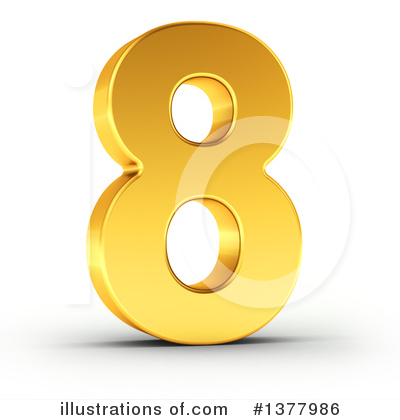 Royalty-Free (RF) Gold Number Clipart Illustration by stockillustrations - Stock Sample #1377986