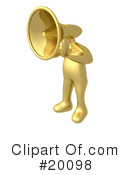 Gold Person Clipart #20098 by 3poD