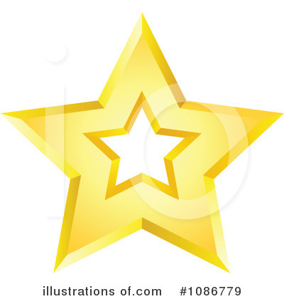 Gold Star Clipart #1086779 by yayayoyo